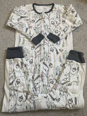 Nest Design- Bamboo Long Sleeve Footed Sleep Suit 0.6 TOG
